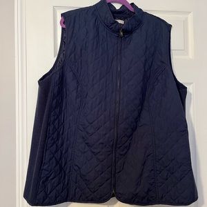 Womens Plus Sized Navy Blue Vest
